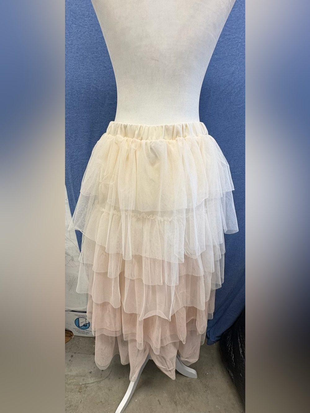 Layered Wicked Tulle Skirt in Blush - Picture 2 of 5
